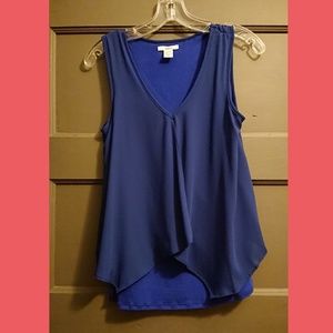 Two layer blue tank top